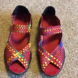 Bernie Mev. Multicolored/Rainbow & silver accent